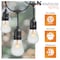 Newhouse Lighting Outdoor 48ft Commercial Grade Incan. String Lights with 18 Light Bulbs CSTRINGINC18 - alternate 2